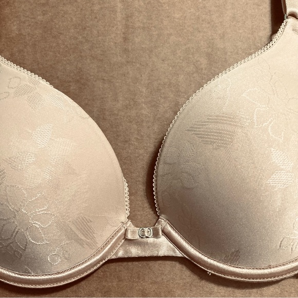 LILY OF FRANCE Padded Pushup Underwire Adjustable Straps & Back Dusty Rose 34A - Picture 5 of 13